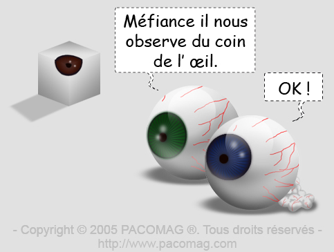 du coin de l'oeil