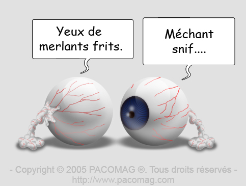 yeux de merltants frits